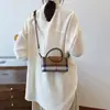 Bolso de Mano a Cuadros Estilo Británico de Moda, Pequeño y Exquisito, Elegante y Lujoso, Bolso de Hombro para Viajar al Trabajo, Bolso Cruzado Versátil para el Uso Diario