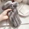 Luvas de couro de inverno para homens, forradas com lã, grossas, quentes, à prova de vento, à prova d'água, com tela sensível ao toque, luvas de inverno para motocicleta