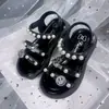 Nuevas Sandalias Infantiles Grandes de Princesa Dulces y Lindas Suela Suave Sandalias de Playa para Niñas Venta al por Mayor