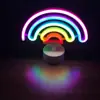 Explosiones Luz nocturna LED de neón Forma Flamenco unicornio Luna Ángel estrellas Venta directa de fábrica
