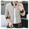 Suéter Cardigan para Hombre Otoño e Invierno Coreano Casual Chaqueta con Cuello Tendencia de Moda Chaqueta Bordada Tejido Otoño Top para Hombre