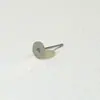 Fabricantes acero inoxidable DIY aretes hechos a mano accesorios colgantes aguja plana aguja de arete aretes planos fondo plano joyería al por mayor