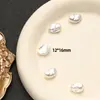 ABS Pérola de Imitação Barroca Forma Especial Furo Reto Contas de Imitação de Concha Material para Joias DIY Colar Pulseira Brincos Joias Artesanais Contas Soltas