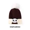 Nuevos Sombreros de Otoño e Invierno Estilo Coreano para Niños y Niñas, Lindos Sombreros de Oruga de Dibujos Animados a Prueba de Viento y Cálidos con Protección para los Oídos para Bebés