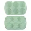 Molde de silicona para pastel de 6 eslabones en forma de rosa