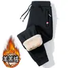 Pantalones casuales para hombre más vendidos de otoño e invierno transfronterizos, pantalones de pierna recta forrados de forro polar, pantalones finos de forro polar para otoño, pantalones de chándal de punto de talla grande, pantalones largos para hombre