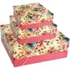 Caixa de presente (com tampa) Md 21X21X8 Elast. Impresso - Caixa com 16 Unidades