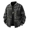 Transfronterizo 2026 Otoño Shein Amazon Moda Urbana de Calle para Hombre 3D Chaqueta Holgada Sencilla Talla Europea