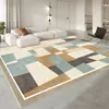 Alfombra de Sala de Estar de Gama Alta Estilo Wabi-Sabi Sencillo, Tapete para Mesa de Café de Vestidor, Manta para Sofá, Estudio Sencillo, Alfombra de Lujo Ligero y Resistente a Manchas