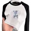 Camiseta de Manga Larga con Bloques de Color para Niña 2026 Nuevo Top Otoño/Invierno para Niña Talla Mediana/Grande Ropa Interior Térmica de Forro Polar para Niños Ropa de Otoño