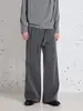 Pantalones Largos Casuales Sueltos Resistentes a las Arrugas Estilo Americano Retro Old Money para Hombre Versátiles de Pierna Ancha Venta al por Mayor en Stock
