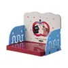 Plato de Cena para Mascotas, Mesa de Comedor para Gatos Antivuelco, Mesa de Comedor para Perros Pequeños y Medianos, Estante de Almacenamiento Ajustable, Mesa de Comedor para Mascotas