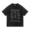 Camiseta Lavada Masculina Regatas Vintage Streetwear Hip Hop t Sh