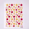 Nuevos adhesivos de arte para uñas coloridos con forma de estrella de cinco puntas estilo japonés, relieve 5D para funda de teléfono, accesorios de adhesivos para uñas, artículo popular transfronterizo