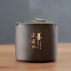 Cenicero de arcilla púrpura con tapa, a prueba de viento, estilo retro, para uso doméstico, decoración de sala de estar, evita la dispersión de cenizas, tamaño grande, multifuncional