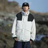 Jaqueta masculina Enbu, novo estilo outono, estilo workwear americano, marca da moda, moderna, solta, casual, peça de outer wear versátil para homens