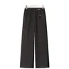 Pantalones de Pierna Ancha para Mujer de Otoño e Invierno, Pantalones Rectos, Pantalones Largos Casuales Sueltos Adelgazantes, Pantalones Versátiles de Gama Alta para Mujeres de Mediana Edad y Mayores