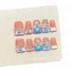 Taiwu Original [Pico de Pato Tallado] Uñas Portátiles Transfronterizas Europeas y Americanas, Parches de Uñas Postizas, Manicura Hecha a Mano al por Mayor