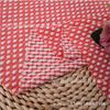 Tejido jacquard de encaje compuesto tres en uno tela bordada con cuentas malla ojo de pájaro teñido en hilo plata piña a cuadros