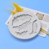 Molde de Silicone Flip para Doces com Formato de Pena DIY Molde Decorativo para Bolo Chocolate Massa Seca Argila Goma Gotejamento