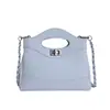 Nova Bolsa Feminina da Moda 2026, Bolsa de Ombro com Design Retro de Nicho, Bolsa Quadrada Pequena Transversal Elegante e da Moda com Corrente