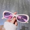 WANG Jiaer mesmo estilo óculos de sol personalizado fivela oval óculos de sol 2022 novo estilo coreano hip hop internet óculos de celebridades moda