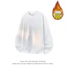 Nova Camiseta Masculina de Gola Redonda Solta de Manga Longa Outono/Inverno Japonês 2026 Espessa Tamanho Plus Moda Casual Camada Base
