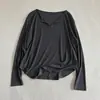 Camisa Ligera con Cuello en V Transparente para Protección Solar para Mujer 2024, Suéter Delgado para Mujeres Menudas, Blusa de Protección Solar, Camiseta Transpirable y Ligera