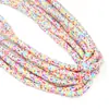 Tratado Transfronterizo 330 piezas de 4 mm de arcilla polimérica suave de colores, cuentas planas para collar DIY, accesorios para el cabello, accesorios para pulsera