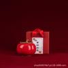 Tetera Creativa de Cerámica con Forma de Caqui, Dulcero, Caja de Regalo, Regalo de Acompañamiento para Celebraciones de Bodas, Olla Multifuncional Sellada para Conservar