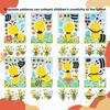 Abeja de Dibujos Animados para Niños, Resortes, Pegatinas Hechas a Mano para Manualidades, Regalo de Cumpleaños, Suministros para Fiestas, Pegatinas DIY