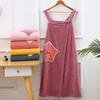 Falda de Baño de Coral Fleece, Suave y Absorbente, Uso Doméstico Sencillo, Sin Tirantes, Talla Adulto, Falda de Baño con Correa Grande, Toalla de Baño para Mujeres