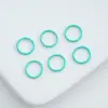 Anel de Conexão de Ferro Pintado Colorido de Único Laço/Laço Aberto 8/10/12mm Acessórios DIY Material para Chaveiro/Pulseira