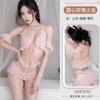 Lingerie Sexy Sexy Renda Alça Pérola Pescoço Empregada Três Pontos Quente Uniforme terno Tentação Pura de Bunda