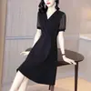 Vestido Preto para Mulheres, Novo Estilo Verão 2026, Elegante e Justo Vestido Evasê, Pequeno Vestido Preto Estilo Hepburn