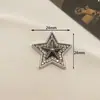 Acessórios Estrela Retro Personalizados com Cravação de Diamantes, Capa de Celular de Liga Simples Doce e Descolada, Acessórios de Cabelo, Tamancos, Materiais DIY