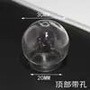 Bolas de Vidro Artesanais Atacado, Bolas de Cristal, Acessórios para Joias DIY, Acessórios de Pingente para Colar, Coberturas Esféricas de Vidro em Vários Tamanhos
