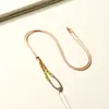 Cuerda de Transferencia Nudo Mambo Cuerda de Mambo Ágata de Jade Colgante de Gama Alta Cuerda de Collar Ajustable Color Café