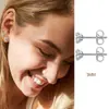 Venta Caliente Transfronteriza Pendientes de Acero de Titanio con Circonita Pequeños Versátiles Pendientes de Pedrería Sencillos Traje Pendientes de Clavo para Cartílago de Oreja Hombres y Mujeres para Mujeres