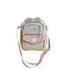 Nova Bolsa Pequena Feminina Estilo Coreano de Alta Aparência Leve para Sair, Bolsa Fofa de Estudante, Bolsa Quadrada Pequena Transversal de Ombro Único da Moda