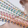 Colar com pingente de gota de óleo colorido contrastante estilo francês, pulseira para clavícula, joias de aço titânio para meninas, conjunto de joias
