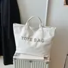 Bolso Tote de Gran Capacidad para Viajes Diarios para Mujer 2025 Nuevo Estilo Simple Casual Retro de Alta Gama Versátil Bolso de Hombro