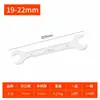 Herramienta de llave de boca abierta juego de llaves fijas de doble cabeza 8-10 ultradelgada fija 1719 cabeza de horquilla pequeña No. Llave de horquilla de 14