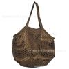 Bolsa de Malla de Algodón Portátil al por Mayor Bolsa de Compras Bolsa de Red para Verduras y Frutas de Supermercado Bolsa de Compras Bolsa Tejida Hueca