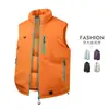 Chaleco Casual para Hombres Jóvenes en Otoño e Invierno, Ligero, Cortavientos y Cálido, Sin Mangas, Corte Ajustado, Chaleco con Cuello Alto, Personalizable y Muestreable