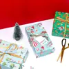 Papel de regalo navideño transfronterizo animal de dibujos animados DIYINS viento alto valor de color papel de regalo una generación de pelo