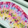Cuentas sueltas de cristal iridiscente multifacético Accesorios para joyería DIY Cuentas para pulsera Cuentas sueltas Material DIY hecho a mano Accesorios al por mayor