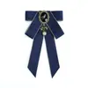 Gravata borboleta feminina profissional de cor sólida estilo JK japonês e coreano, Gravata longa de fita para negócios, Broche de decoração para camisa estilo acadêmico