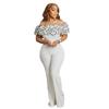 900660 AliExpress Amazon Wish Explosiones Europeo y Americano Sexy Cuello Alto Encaje Hoja de Loto Mono