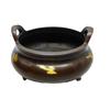 Incenário antigo de cobre tripé forno Xuande latão imitação cobre roxo pontilhado ouro artesanato vintage decoração de casa antigo atacado